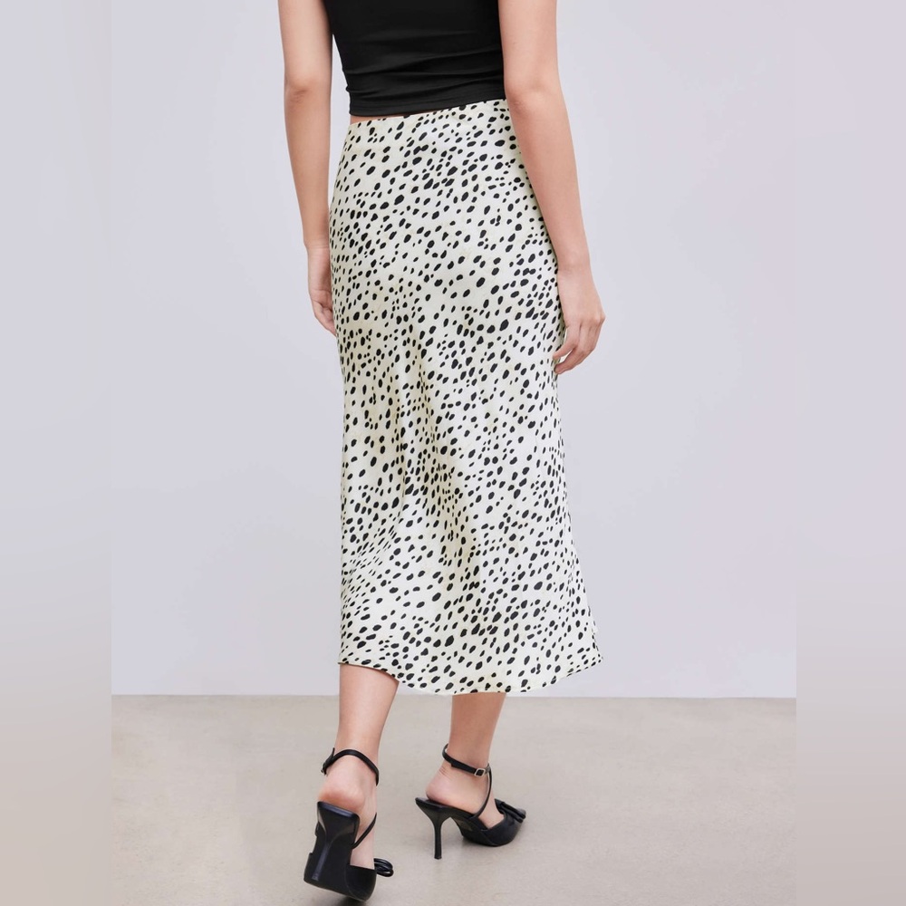 Cider Spot Leopard Print Drawstring Split Maxi Skirt - like new! Size M - Picture 2 of 14